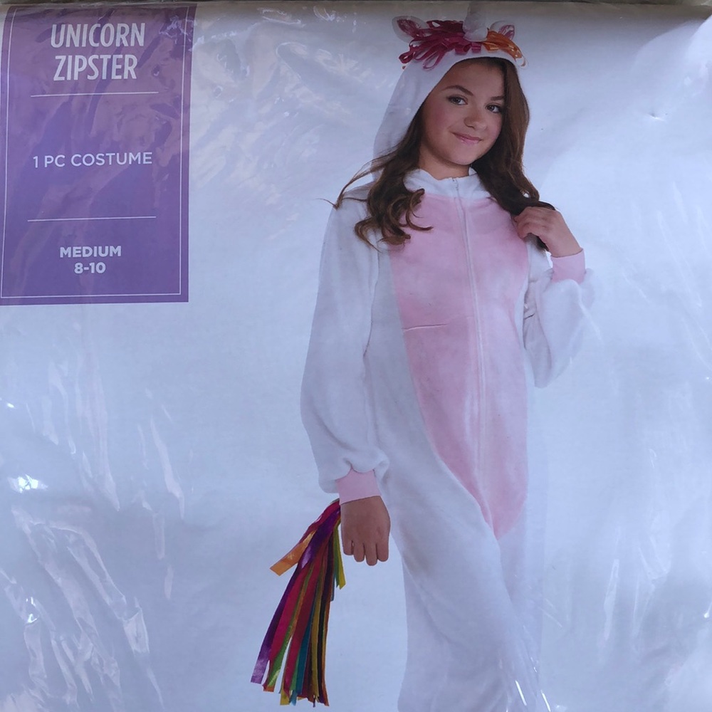 Unicorn Zipster Kids Costume! New!